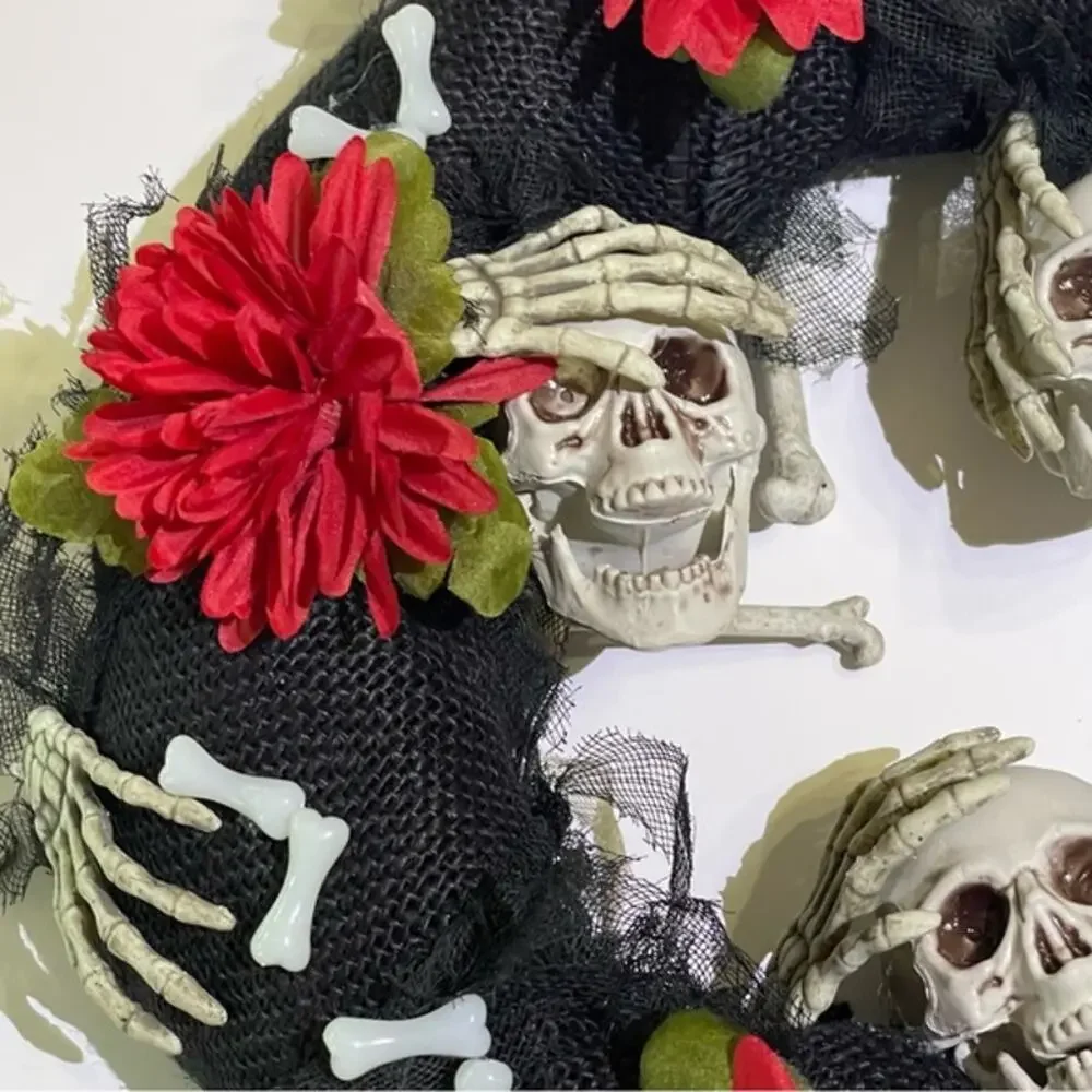 Handmade halloween wreath